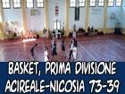 Basket, Acireale-Nicosia 73-39