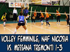 Volley femminile, NAF Nicosia-Messana Tremonti 1-3