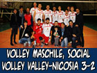 Volley maschile, Social Volley Valley-Nicosia Volley 3-2