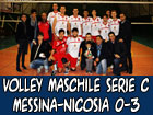 Volley maschile, Pallavolo Messina-Nicosia Volley 0-3