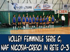 Volley femminile, NAF Nicosia-Cresci in Rete 0-3