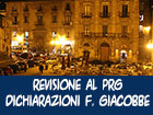 Revisione al Piano Regolatore Generale, dichiarazioni del consigliere Filippo Giacobbe