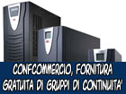 Confcommercio, fornitura gratuita di gruppi di continuità 