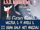 Nicosia, il 19 aprile il III Gran Galà delle Arti Marziali