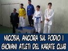 Nicosia, ancora sul podio gli allievi del Karate Club