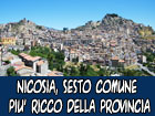 Comuni più ricchi d’Italia, Nicosia 6716mo, sesto in provincia