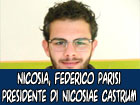 Nicosia, Federico Parisi presidente dell'Associazione Nicosiae Castrum