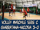 Volley maschile, serie C, Giarratana-Nicosia Volley 3-0