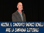 Nicosia, il candidato sindaco Luigi Bonelli apre la campagna elettorale