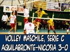 Volley maschile, serie C, Aquilabronte-Nicosia Volley 3-0