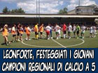 Festeggiati a Leonforte i giovani campioni regionali del calcio a 5