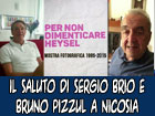 Il saluto di Sergio Brio e Bruno Pizzul a Nicosia