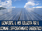 Il Movimento 5 Stelle di Leonforte invita il comune a partecipare al bando per l’efficientamento energetico