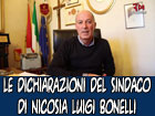 Le dichiarazione del Sindaco di Nicosia Luigi Bonelli