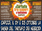 Capizzi, il 24 e 25 ottobre la III edizione della ‘’Sagra del Tartufo dei Nebrodi’’