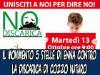 Enna, il M5S ha organizzato il 13 ottobre una manifestazione contro la discarica di Cozzo Vuturo