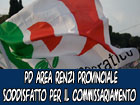 Grande soddisfazione per il commissariamento del PD da parte del coordinamento provinciale area Renzi provincia di Enna