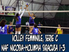 Volley femminile, NAF Nicosia-Holimpia Siracusa 1-3