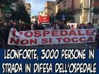 Leonforte, massiccia partecipazione alla manifestazione a difesa dell’ospedale Ferro Branciforti Capra