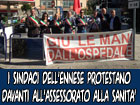 Sit-in di protesta dei sindaci ennesi davanti all’assessorato regionale alla sanità