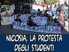 Nicosia, la protesta degli studenti per il diritto allo studio