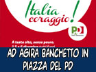 Ad Agira domani banchetto in piazza del Pd per iniziativa nazionale ‘’Italia Coraggio’'