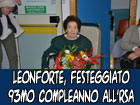 Leonforte, 93esimo compleanno festeggiato all’ R.S.A. Ferro Branciforti Capra