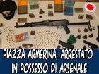 Piazza Armerina, i carabinieri arrestano un uomo in possesso di un arsenale