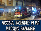 Nicosia, incendio in un appartamento di via Vittorio Emanuele