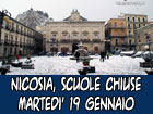 Nicosia, martedì 19 gennaio scuole chiuse