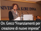 On. Greco ‘’Finanziamenti per giovani per la creazione di nuove imprese’’