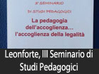 Leonforte, III Seminario di Studi Pedagogici