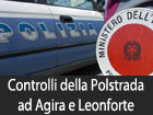 Controlli della Polstrada ad Agira e Leonforte