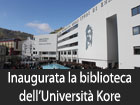 Università Kore di Enna, inaugurata la nuova biblioteca