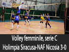 Volley femminile, serie C, Holimpia Siracusa-NAF Nicosia 3-0