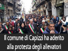 Il comune di Capizzi ha aderito alla protesta degli allevatori a Palermo