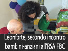 Leonforte, secondo incontro bambini-anziani presso l’ R.S.A. Ferro Branciforti Capra