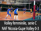 Volley femminile, NAF Nicosia-Gupe Volley Etneo 0-3