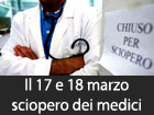 Sciopero dei medici il 17 e 18 marzo, assemblee a Catania ed Enna