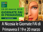 Nicosia, il 19 e 20 marzo le Giornate FAI di Primavera