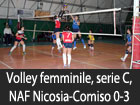 Volley femminile, NAF Nicosia-Comiso 0-3