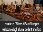 Leonforte, mix perfetto di tradizione e contemporaneità l'altare di San Giuseppe realizzato dagli alunni del secondo circolo didattico ‘’N.P. Branciforti’'