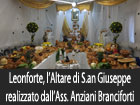 Leonforte, altare di San Giuseppe presso l'Associazione Anziani Branciforti