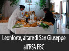 Leonforte, Altare di San Giuseppe presso l' R.S.A. Ferro Branciforti Capra