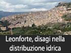 Leonforte, disagi nella distribuzione idrica comunale