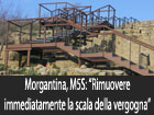 Morgantina, M5S: ‘’Rimuovere immediatamente la scala della vergogna’’