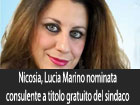 Nicosia, Lucia Marino nominata consulente a titolo gratuito del sindaco