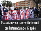 Piazza Armerina, banchetti e incontri per il referendum del 17 aprile sulle trivelle