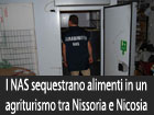 I NAS dei Carabinieri sequestrano alimenti in un agriturismo tra Nissoria e Nicosia