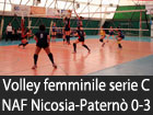 Volley femminile serie C, NAF Nicosia-Paternò 0-3